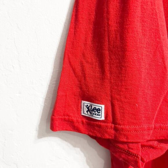 Vintage Lee Tee Shirt 49ers Mens XXL Football San Francisco Crew Neck Tshirt Red - Picture 3 of 10